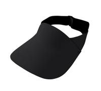MARCBUSE Chapeau de soleil vide pour enfants à large bord pliable pour la plage et les activités de plein air, chapeau de queue de cheval respirant pour enfants, Noir , Taille unique
