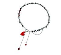 MARCBUSE Collier de perles élégant pour femme - Accessoires de mode étincelants - Convient pour les femmes à la mode - Pendentif cœur unique