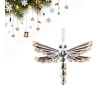 MARCBUSE Élégante décoration en forme de flocons de neige incassables pour cheminées, fenêtres et arbres saisonniers, plusieurs scènes en acrylique