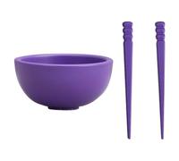 MARCBUSE Ensemble de figurines miniatures en alliage précis avec bol et baguettes à l'échelle 1/12 pour maison de poupée, cuisine, décoration de scène, accessoires de vaisselle miniature