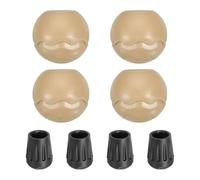 MARCBUSE Lot de 4 housses de tabouret pliées et portables - Poids léger - Pour chaises de pique-nique et chaises de camping - Pour meubles de jardin et chaises de patio - Type lourd