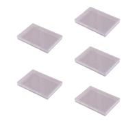 MARCBUSE Lot de 5 boîtes de rangement empilables transparentes pour le tri des perles, des outils, des documents