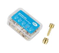 MARCBUSE Lot de 50 boulons de connexion pour vélo - Pour pièces de vélo - Tuyau de frein hydraulique - Connecteur de tuyau d'huile - Raccords de tube - Insert de connecteur d'aiguille d'huile de vélo