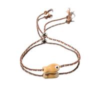 MARCBUSE Perles de poisson réglables en céramique pour femmes et filles - Accessoire polyvalent pour poignet et cheville - Breloque tendance en forme de poisson, taille unique, Comme décrit