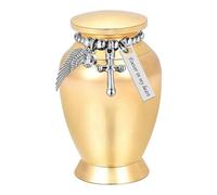 MARCBUSE Personals Urne pour animal domestique en alliage d'aluminium avec pochettes en velours et cuillère pour honorer les cendres