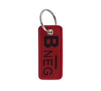 MARCBUSE Porte-clé brodé tendance pour groupe sanguin - Accessoire de bijoux - Utilisation quotidienne, E, taille unique