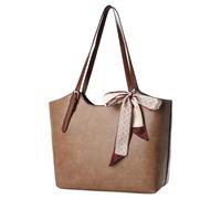 MARCBUSE Sac à bandoulière rétro tendance pour femme en cuir PU pratique grande capacité léger pour un usage quotidien Sac à main en cuir PU de luxe, kaki, One Size