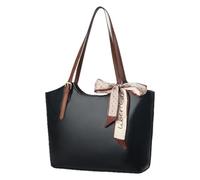 MARCBUSE Sac à bandoulière rétro tendance pour femme en cuir PU pratique grande capacité léger pour un usage quotidien Sac à main en cuir PU de luxe, Noir , One Size