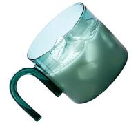 MARCBUSE Tasse à expresso en verre à une couche de 300 ml avec poignée pour boissons chaudes et froides, tasse transparente, décoration d'intérieur, récipient à boissons sans danger pour la santé