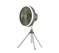 MARCBUSE Ventilateur de table avec télécommande 10 000 mAh avec lumière LED et trépied pour garçons et filles