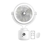 MARCBUSE Ventilateur USB rechargeable avec trépied sans balais pour le camping, la pêche et le bateau