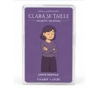 Marcel & Compagnie - Clara Se Taille®, Un Geste, Un Signal | Jeu éducatif | Émotions, automutilation, Demande d’Aide | 11 et + | Prévention et compétences psychosociales | Créé par des psychologues