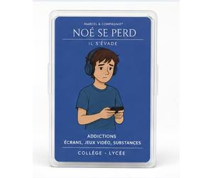 Marcel & Compagnie - Noé se perd® - Il s’évade | Jeu éducatif sur addictions, écrans, Jeux vidéo et substances | Prévention et compétences psychosociales | Collège & Lycée | Créé par des psychologues