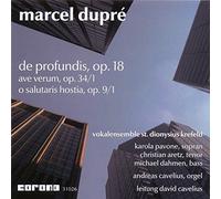 Marcel Dupré De Profundis op.18 Ave verum op.34,1 O salutaris hostia op.9,1