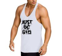 Marcel Homme - Debardeur Sport Homme Fitness, Débardeur sans Manches Décontracté Et Ample Imprimé Lettres Idéal pour L'Été La Randonnée Le Sport Et Le Quotidien Confortable Et Respirant. (White XXL)