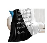 Marcel Proust Décoration murale avec citation Let Us Be Grateful To The People Couverture douce et légère 100 x 130 cm