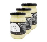 Marcel Recorbet Lot 3x Mayonnaise à la truffe blanche d'été 2% - Pot 180g