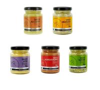 Marcel Recorbet - Lot 5x90g - Sauce fabriquée en France - MR - Curry, béarnaise, tartare, aïoli, bourguignonne