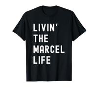 Marcel Vivant la Vie de Marcel Nom Amusant T-Shirt Graphique avec Valeur