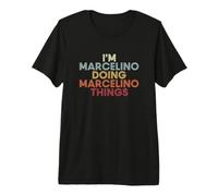 Marcelino Name Marcelino Personalized Name First Given T-Shirt Haut de Gamme