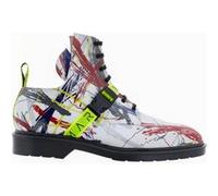 Marcell von Berlin Unisex Printed Combat Boots Brush Print. Taille: 36 | Bottines Outlet | Unisex
