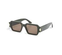 Marcelo Burlon Unisex Maiten Green brown Lunettes de soleil Acétate Vert Marron Carré Normale