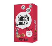 Marcel's Green Soap - Barre De Douche Argan & Oudh - Permet d'économiser 3 bouteilles de gel douche - Végétalien - 150 G