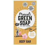 Marcel's Green Soap - Barre De Douche Vanille & Fleur De Cerisier - Permet d'économiser 3 bouteilles de gel douche - Végétalien - 150 G