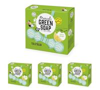 Marcel's Green Soap - Bloc WC Citron & Gingembre - Produit Nettoyant WC - Avec probiotiques contre les mauvaises odeurs - Plastique recyclé (Lot de 4)