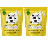Marcel's Green Soap - Capsules Pour Lave-Vaisselle - Capsules naturelles - Végétalien - Sans huile de palme - 25 capsules (Lot de 2)