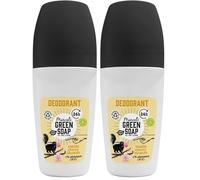 Marcel's Green Soap - Déodorant Roll-on Vanille & Fleur de Cerisier - Sans aluminium (ACH) - Plastique recyclé - 95% d'ingrédients naturels - 50 ml (Lot de 2)