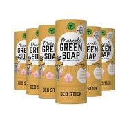 Marcel's Green Soap - Deodorant Stick - Vanilla & Cherry Blossom - Antiperspirant - 100% Environmentally Friendly - 100% Vegan - 97% Biodegradable - Pack of 6-40 g