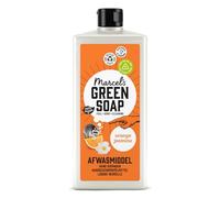 Marcel's Green Soap - Liquide vaisselle Orange & Jasmin - Produit vaisselle - Formule sans microplastiques - Vegan - Flacon en plastique 100% recyclé - Rechargeable - 500 ml