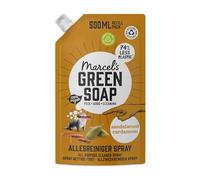 Marcel's Green Soap - Nettoyant Spray Multi-Usages Recharge Santal & Cardamome - Refill - Formule sans microplastiques - Vegan - Emballage recyclable - 500 ml