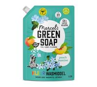 Marcel's Green Soap - Recharge De Lessive Couleur Pêche & Jasmin - Refill - Sans huile de palme - Formule sans microplastiques - Végétalien - Bon pour 23 lavages - 1 litre