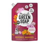 Marcel's Green Soap - Recharge de lessive liquide universelle Mandarine & Osmanthus - Linge blanc et de couleur - Vegan - Emballage recyclable - 23 lavages - 1L
