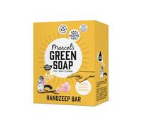 Marcel's Green Soap - Savon à main Vanille & Fleur de Cerisier - Savon en pain - Formule sans microplastique - Vegan - 90 g