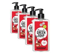 Marcel's Green Soap - Savon pour les mains Argan & Oudh - Distributeur - Végétalien - 250 ml (Lot de 4)