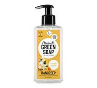 Marcel's Green Soap - Savon pour les mains Vanille & Ambre - Distributeur de savon liquide - Vegan - Formule sans microplastiques - Flacon en plastique 100% recyclé - Rechargeable - 250 ml