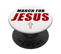 March for Jesus - Christian Faith Church Celebration Walk PopSockets PopGrip Adhésif