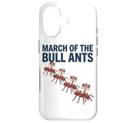 March of The Bull Ants Colony Panneau de Danger drôle Entomologie Coque pour iPhone 17