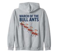 March of The Bull Ants Colony Panneau de Danger drôle Entomologie Sweat à Capuche