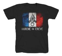 March Ou Creve T-Shirt Black Unisex Mens Tops Tee XL