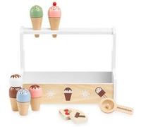 Mamabrum – Jouet d'imitation : Marchande de glace en bois, 6 boules – Dès 3 ans