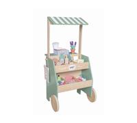 Marchande en bois Stand marché