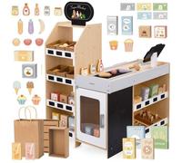 Marchande pour enfant 82 7 x 62 5 x 107 cm - Stand Marché Éducatif - MAMABRUM - Multicolore - Dès 3 Ans - Bois Durable