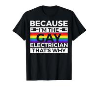 Marchandise d'électricien Gay - Design Amusant d'électricien T-Shirt Graphique avec Valeur