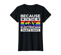Marchandise d'électricien Gay - Design Amusant d'électricien T-Shirt Graphique avec Valeur