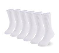 Marchare Chaussettes pour garçons et filles, pack de 6 paires de chaussettes épaisses et rembourrées en coton pour le sport et la course à pied.