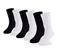 Marchare Chaussettes pour garçons et filles, pack de 6 paires de chaussettes épaisses et rembourrées en coton pour le sport et la course à pied.